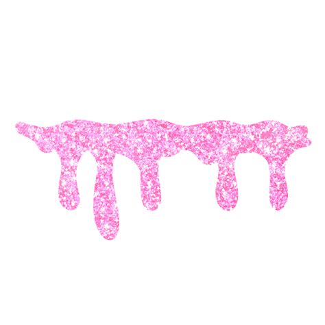 Pink Glitter Dripping 13528663 PNG