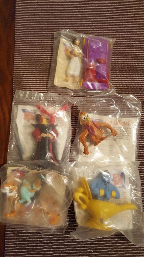 1992 Disney's Aladdin Burger King Kids Club Toys Complete Set of 5 ...