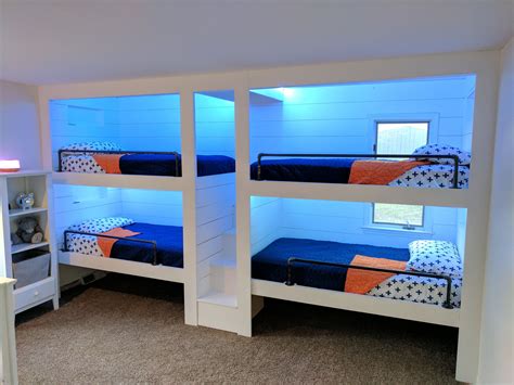 Kids Bedroom 3 Tier Triple Bunk Bed Bunkbed Modern Bu - vrogue.co