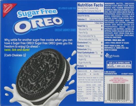 Oreo Sugar Free Chocolate Sandwich Cookies, 6.75 oz - Ralphs