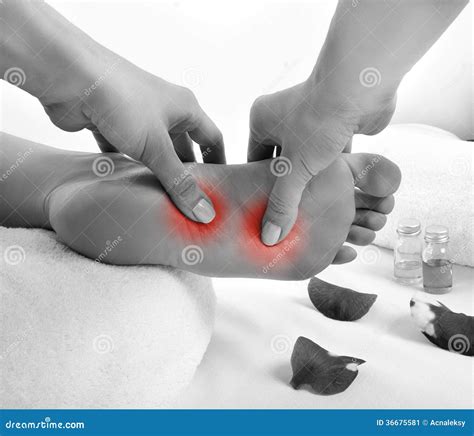 Foot massage stock image. Image of foot, barefoot, girl - 36675581