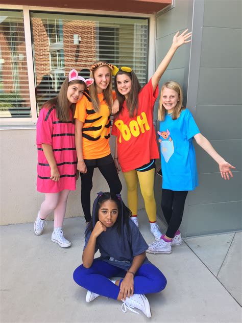 Winnie the Pooh group costume | Cool halloween costumes, Cute group halloween costumes, Bff ...