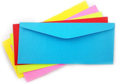 Amazon.com : EnDoc #10 Multi Color Envelopes - 24lb Paper Colored envelopes Letter Size for ...