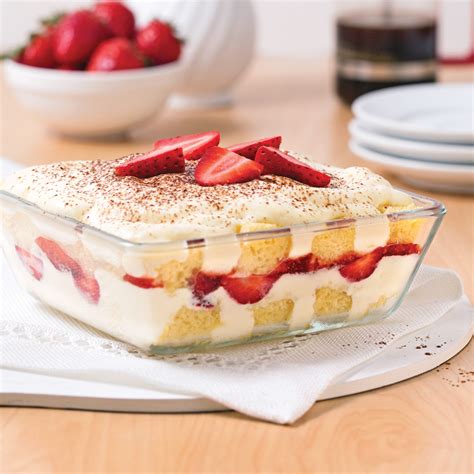 Tiramisu aux fraises - 5 ingredients 15 minutes