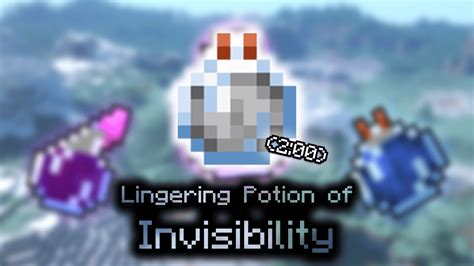 Lingering Potion of Invisibility (2:00) - Wiki Guide - 9Minecraft.Net