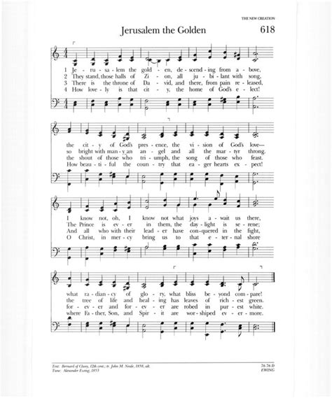 Psalter Hymnal (Gray) 618. Jerusalem the golden | Hymnary.org