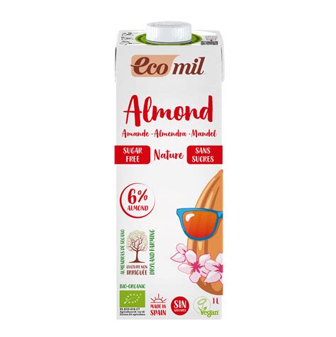 Ecomil Almond milk sugar-free Bio 1 L | Bebida orgánica de almendra ...