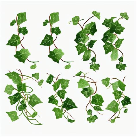 Premium AI Image | beautiful Ivy leaves with a transparent background ...