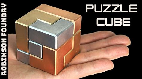 Making a Metal Cube Puzzle "ALUMIX CUBE" Copper / Aluminum / Bronze - Soma Cube - YouTube