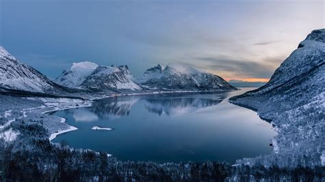 Wallpaper : landscape, mountains, lake, water, nature, reflection, sky, snow, winter, iceberg ...