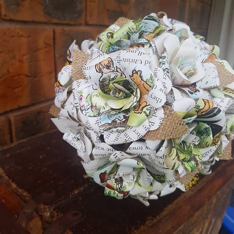 Winnie the Pooh Book Bouquet-book Lover Gift-book Bouquet-book | Etsy Australia