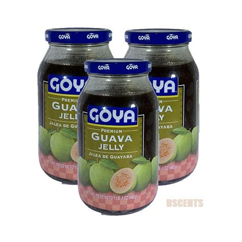 Pack of 3 Goya Premium Guava Jelly, Jalea De Guayaba 17 Ounce Each ...