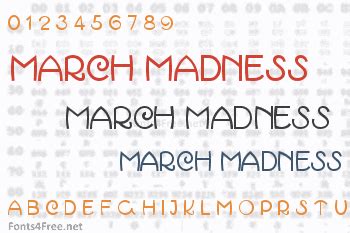 March Madness Font Download - Fonts4Free