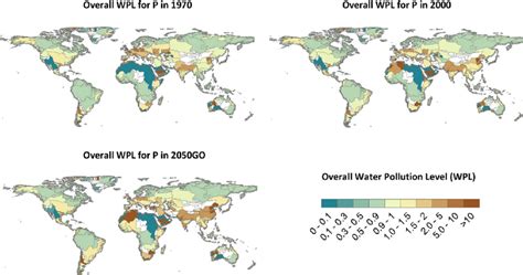 Overall water pollution levels (WPLs) of major world rivers in the ...