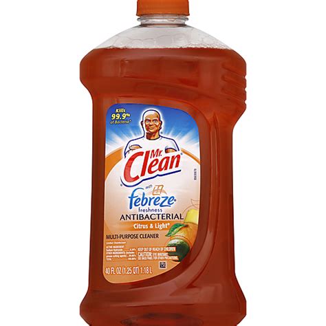 Mr. Clean® with Febreze® Citrus & Light® Antibacterial Multi-Purpose Cleaner 40 fl. oz. Plastic ...