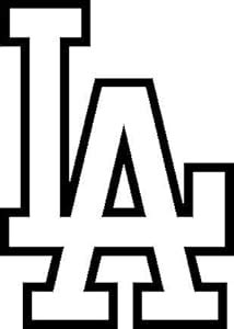 Amazon.com: LOS ANGELES DODGERS LA OUTLINE MLB TEAM WHITE VINYL DECAL ...