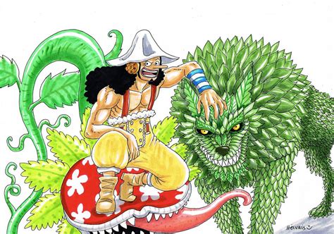 Usopp and Green plants by heivais on DeviantArt