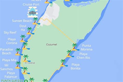 Introducir 76+ imagen cozumel beach clubs map - Abzlocal.mx