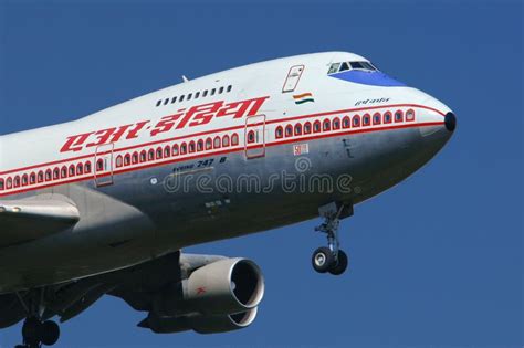 Air India Boeing 747 editorial stock photo. Image of frankfurt - 82838218