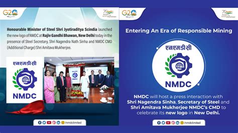 Union Minister Jyotiraditya Scindia Unveils the New Logo of NMDC - Oliveboard