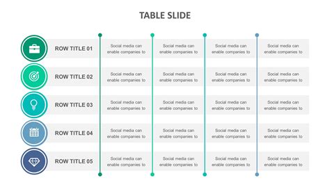 Table Slide Templates | Biz Infograph | Powerpoint design templates ...