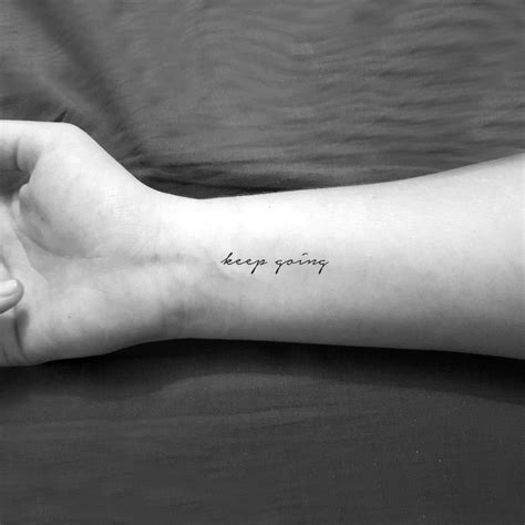 Keep Going Temporary Tattoo set of 3 - Etsy | Motivational tattoos, Strong tattoos, Word tattoos