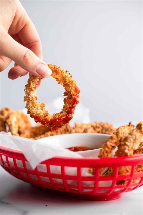 Homemade Air Fried Onion Rings Recipe | Food Faith Fitness