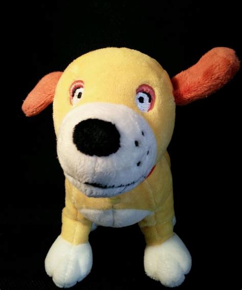 Martha Speaks Plush yellow puppy dog stuffed animal toy beanie boy PBS ...