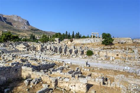 Ruins Of Ancient Corinth Stock Images - Image: 37557064