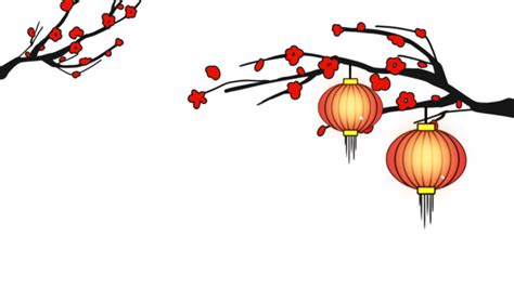 10+ Elegant Chinese new year lantern border Transparent Background ...