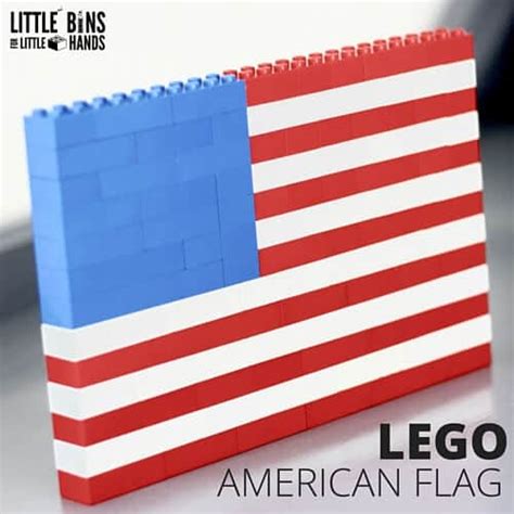 LEGO American Flag Building Activity | Little Bins for Little Hands