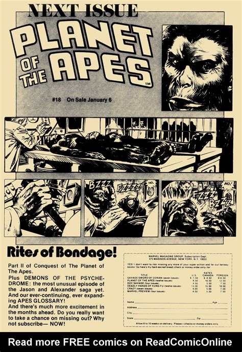 Read online Planet of the Apes comic - Issue #17