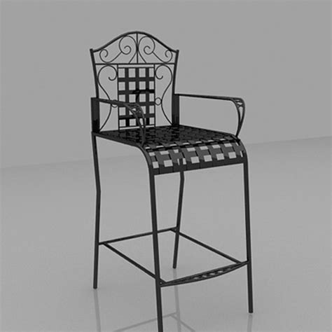 3d bistro chair coffee furniture