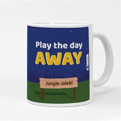Jungle-Jalebi Playful Kids Coffee Mug, Blue-325 ML – Indigifts