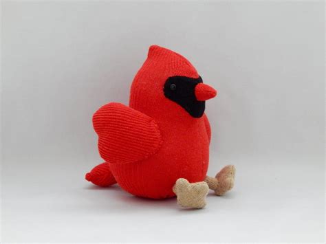 Cardinal Plush Toy, Bird Plushie, Red Cardinal Bird Stuffed Animal, by ...