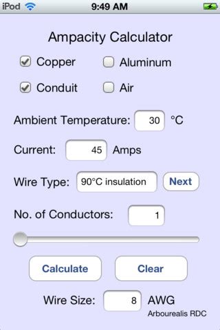 Ampacity Calculator