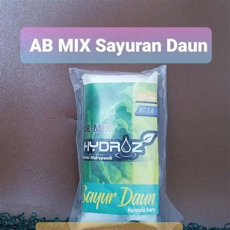 Jual Nutrisi Hidroponik AB MIX 1 Liter Sayuran Daun Pupuk di Seller Praline Shoppe - Kelapa ...