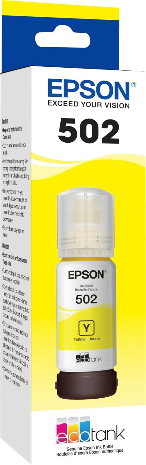 Questions and Answers: Epson EcoTank 502 Ink Bottle Yellow T502420-S - Best Buy