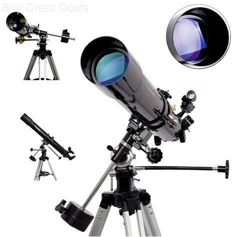 New Celestron Astronomical Refractor Telescope 80mm Equatorial Mount W ...