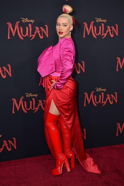 Christina Aguilera - "Mulan" Premiere in Hollywood • CelebMafia