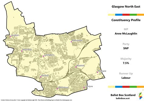 Glasgow North East Constituency Map – Ballot Box Scotland