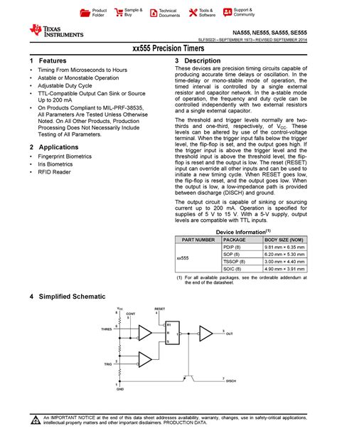 555-Timer-Datasheet - In this data sheet you can learn about 555 timer ...