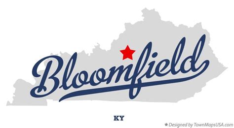 Map of Bloomfield Kentucky KY | Bloomfield, Kentucky, Usa map