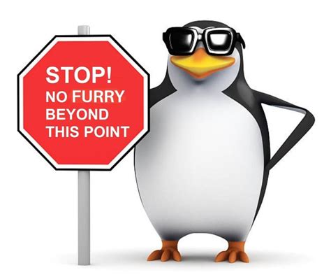 No Furry Penguin Blank Template - Imgflip