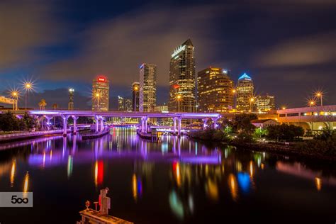 Tampa Nights | Night skyline, Skyline, Florida photography