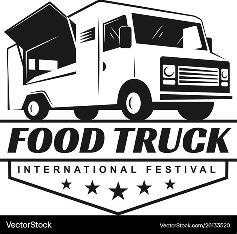 Food truck Royalty Free Vector Image - VectorStock