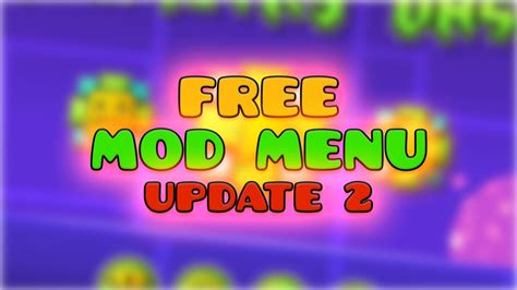 GD mod menu small update - FREE download - YouTube