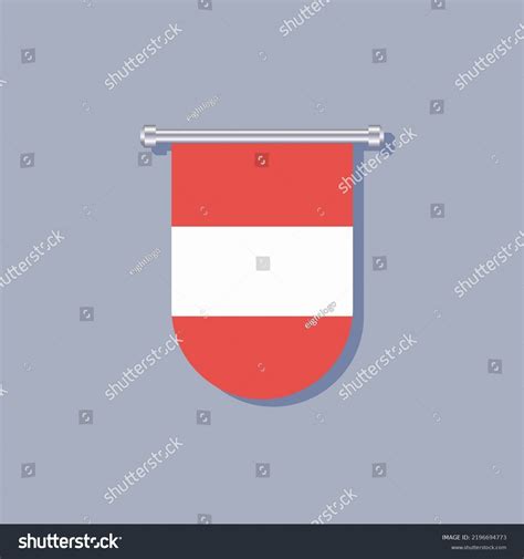 Illustration Austria Flag Template Stock Vector (Royalty Free) 2196694773 | Shutterstock