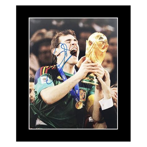 Signed Iker Casillas Photo Display - Spain World Cup Winner