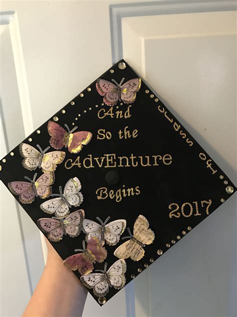 Gold High School Graduation Cap Decoration